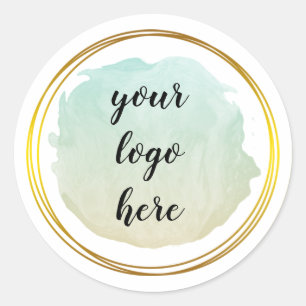 Sticker Rond Classe de logo personnalisée Parties scintillant C