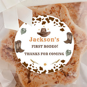 Sticker Rond Classe de Merci d'anniversaire d'Halloween occiden