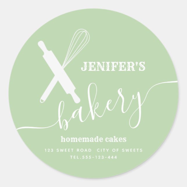 Sticker Rond Classe de whisky à broche professionnelle simple e (Devant)