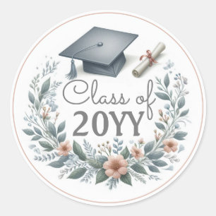 Sticker Rond Classe élégante de scellés d'enveloppe