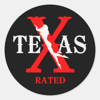 Sticker Rond Classé Texas - Classé X