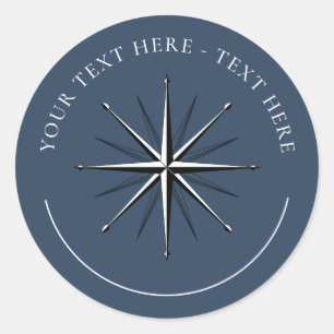 Sticker rond Classic Compas Rose Vent