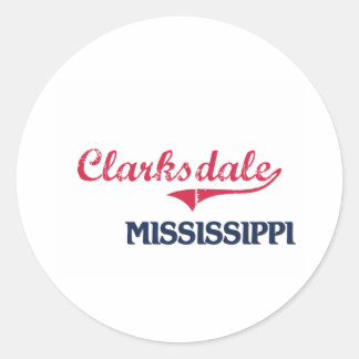 Sticker Rond Classic de Clarksdale Mississippi