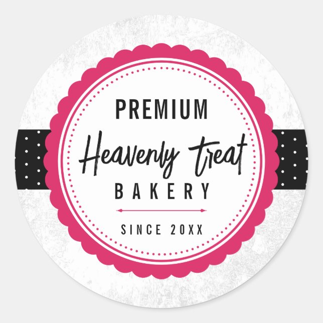 Sticker Rond Classic design (Devant)