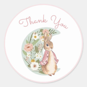 Sticker Rond Classic Peter le lapin Beatrix Potter Anniversaire