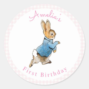 Sticker Rond Classic Peter Rabbit Beatrix Potter Anniversaire