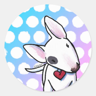 Sticker rond Classic Taureau tacheté