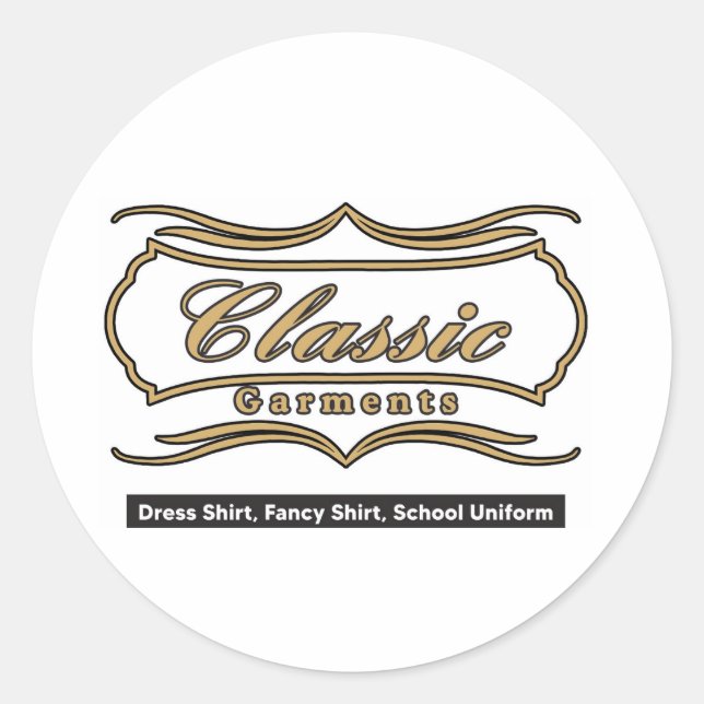 Sticker Rond Classique (Devant)