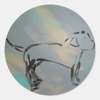 Sticker rond classique