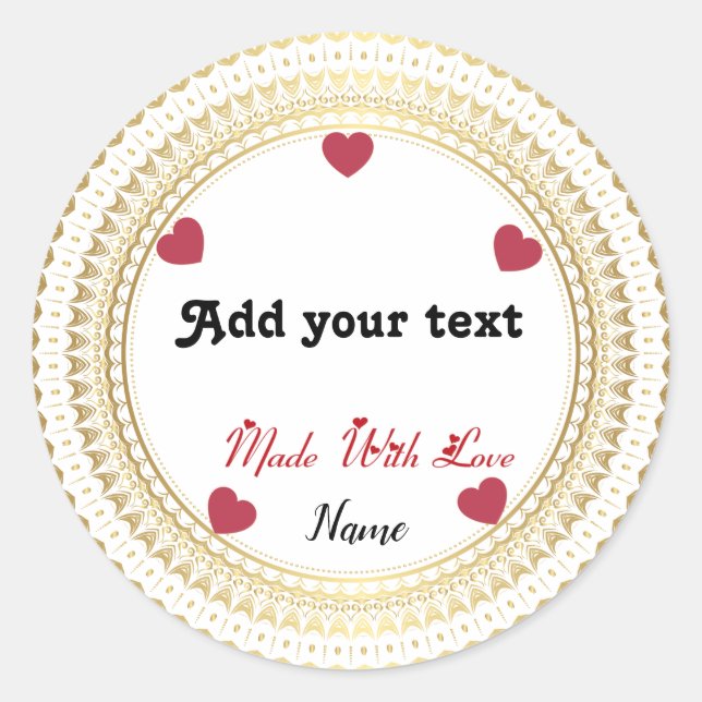 Sticker rond classique (Devant)