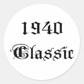 Sticker Rond Classique 1940