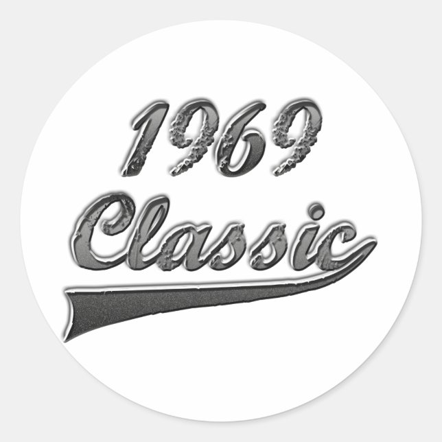 Sticker Rond Classique 1969 (Devant)