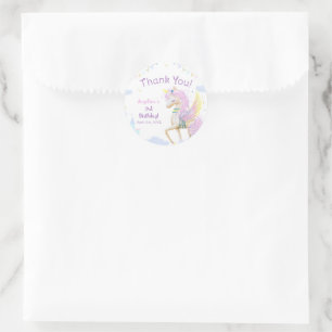 Sticker rond classique Anniversaire.