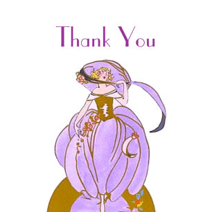 STICKER ROND CLASSIQUE ART DÉCO LADY