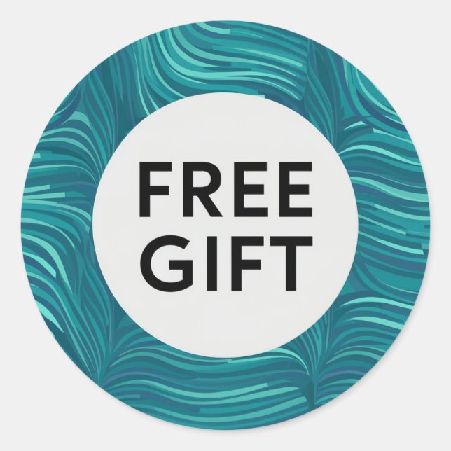 Sticker rond classique Belle conception cadeau gra (Devant)