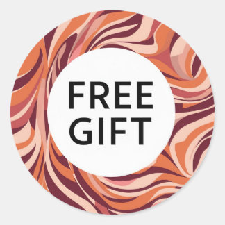 Sticker rond classique Belle conception cadeau gra