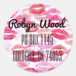 Sticker rond classique, brillant