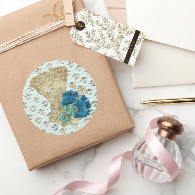 Sticker rond classique Corset 3 (Cadeaux)