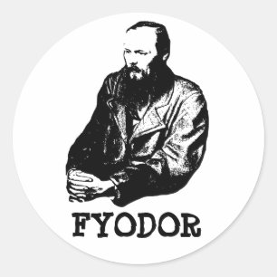 Sticker rond classique de Fiodor