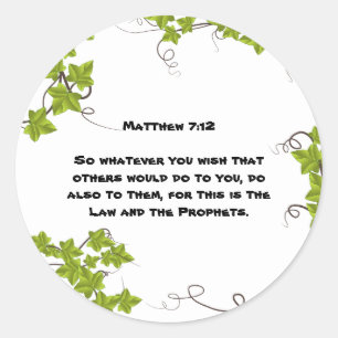Sticker rond classique de la Bible