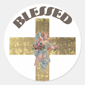 Sticker rond classique de la Bible