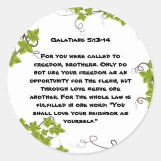 Sticker rond classique de la Bible