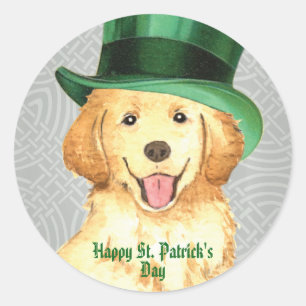 Sticker rond classique de la Saint-Patrick