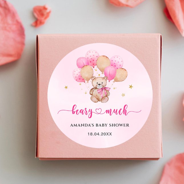 Sticker rond classique de l'ours en peluche (Créateur téléchargé)