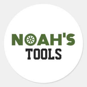 Sticker rond classique de Noah's Tools