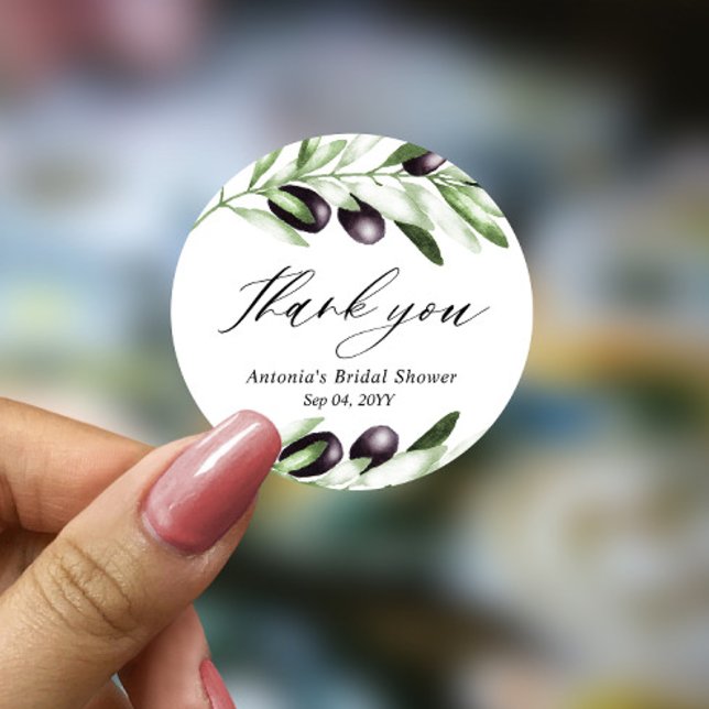 Sticker rond classique Fête des mariées à branches (Créateur téléchargé)