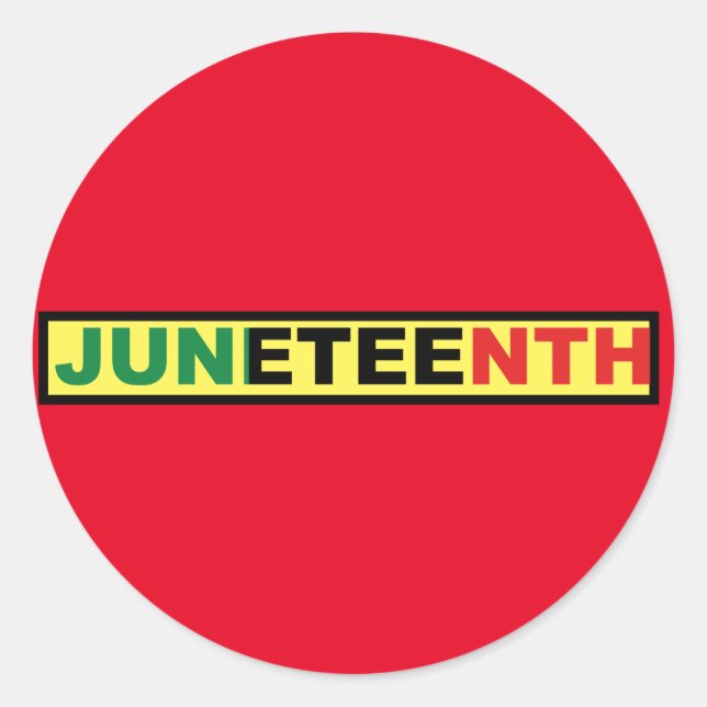Sticker rond classique Junetten (Devant)