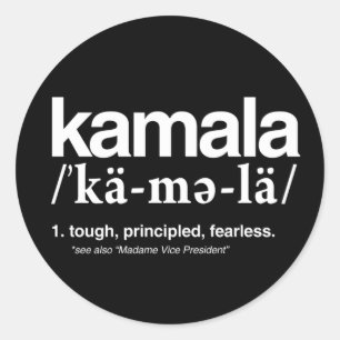 Sticker rond classique Kamala Harris 2020