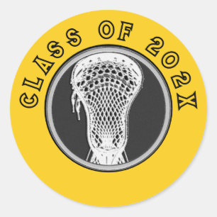 Sticker rond classique Lacrosse Seniors