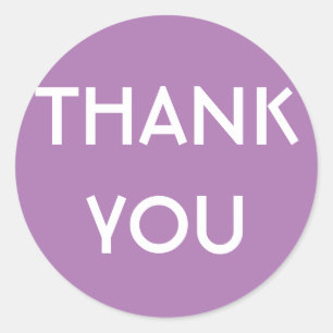 Sticker rond classique Merci d'affaires