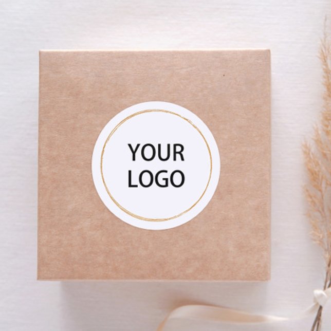 Sticker rond classique minimaliste du logo circula (Créateur téléchargé)