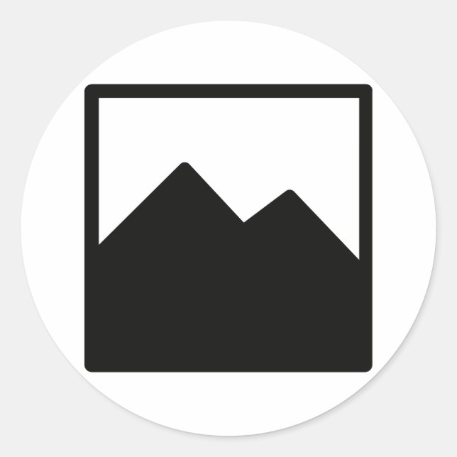 Sticker rond classique Modèle (Devant)