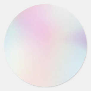Sticker Rond Classique Pink Pastel Personnalisé