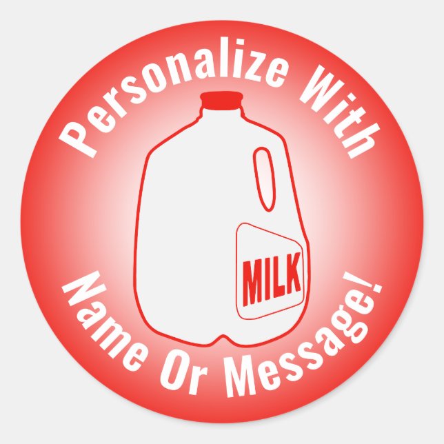 Sticker rond classique pour Jug de lait (Devant)