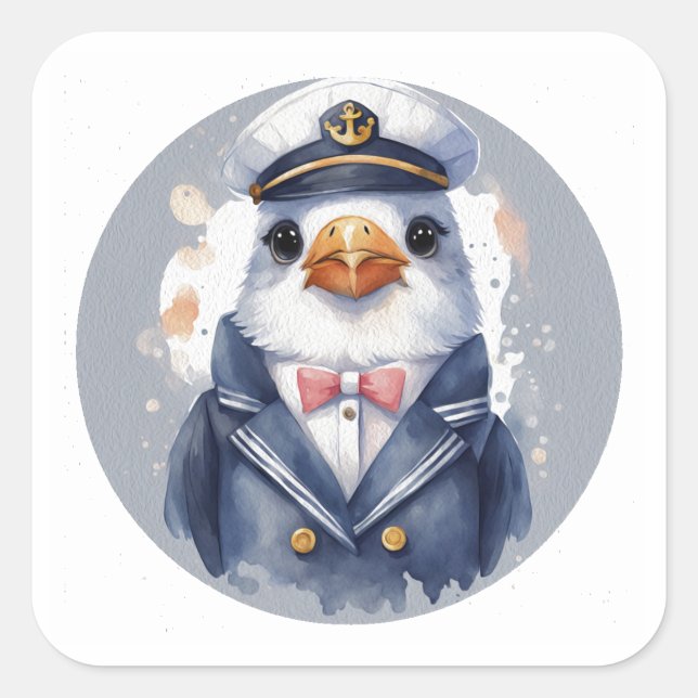 Sticker rond classique Sammy (Devant)