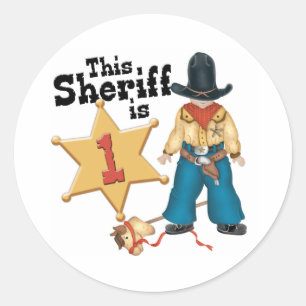 Sticker Rond Classique Sheriff Premier Anniversair
