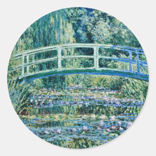Sticker Rond Claude Monet (Devant)