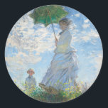 STICKER ROND CLAUDE MONET ENVELOPPE "FEMME AVEC UN PARASOL"<br><div class="desc">CLAUDE MONET "FEMME AVEC UN PARASOL" STICKER ROUND ENVELOPE</div>