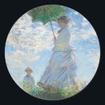 STICKER ROND CLAUDE MONET ENVELOPPE "FEMME AVEC UN PARASOL"<br><div class="desc">CLAUDE MONET "FEMME AVEC UN PARASOL" STICKER ROUND ENVELOPE</div>