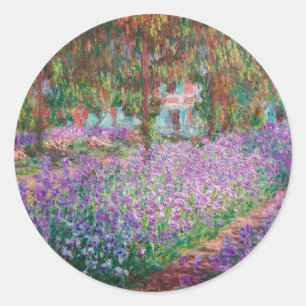 Sticker Rond Claude Monet - Le jardin de l'artiste à Giverny