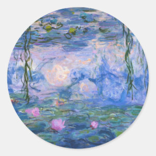 Sticker Rond Claude Monet - Lys d'eau