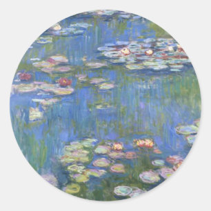 Sticker Rond Claude Monet // Nappes d'eau