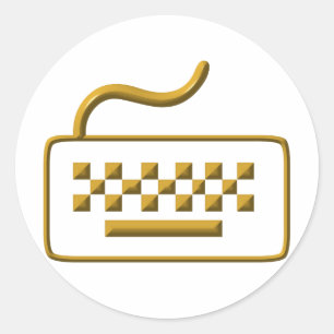 Sticker Rond Clavier d'ordinateur