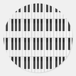 Sticker Rond Clavier / Touches de piano