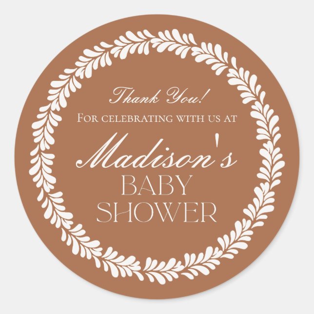 Sticker Rond Clay Talavera Carreaux Espagne Baby shower Fiesta (Devant)