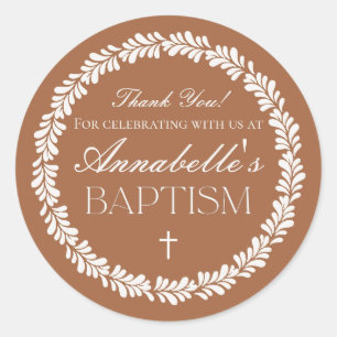 Sticker Rond Clay Talavera Carrelage Espagne Fiesta Baptême Fav